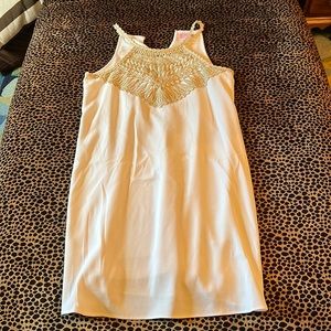 GORGEOUS & SIMPLE LILLY PULITZER WHITE DRESS SZ 0 A LINE